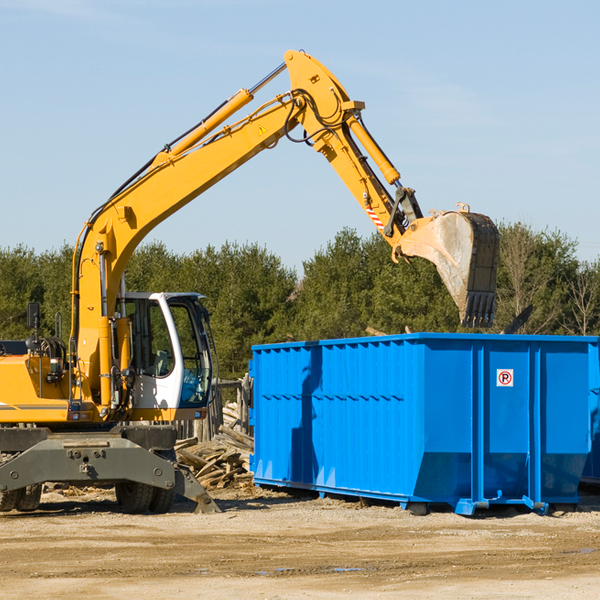 what size residential dumpster rentals are available in Homer Michigan